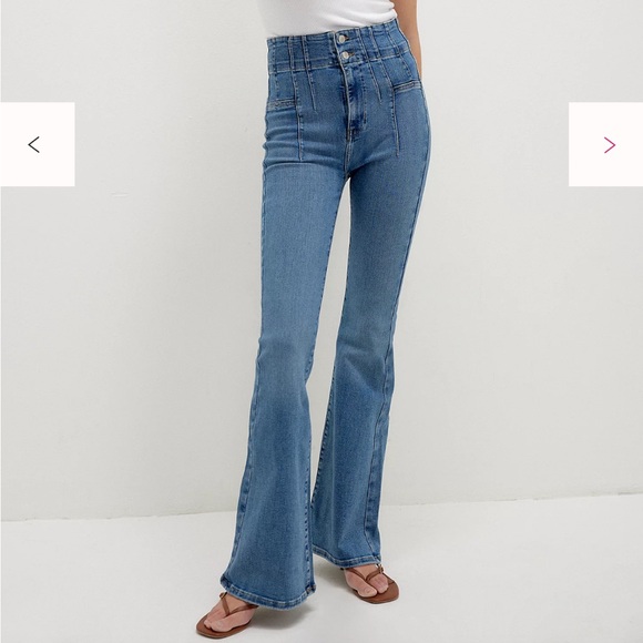 Free People We The Free Jayde Flare Jeans 28 - Picture 2 of 5